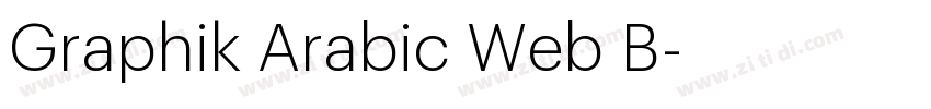 Graphik Arabic Web B字体转换 Graphik Arabic Web B字体转换